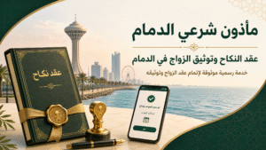 مأذون شرعي الدمام | عقد النكاح وتوثيق الزواج في الدمام